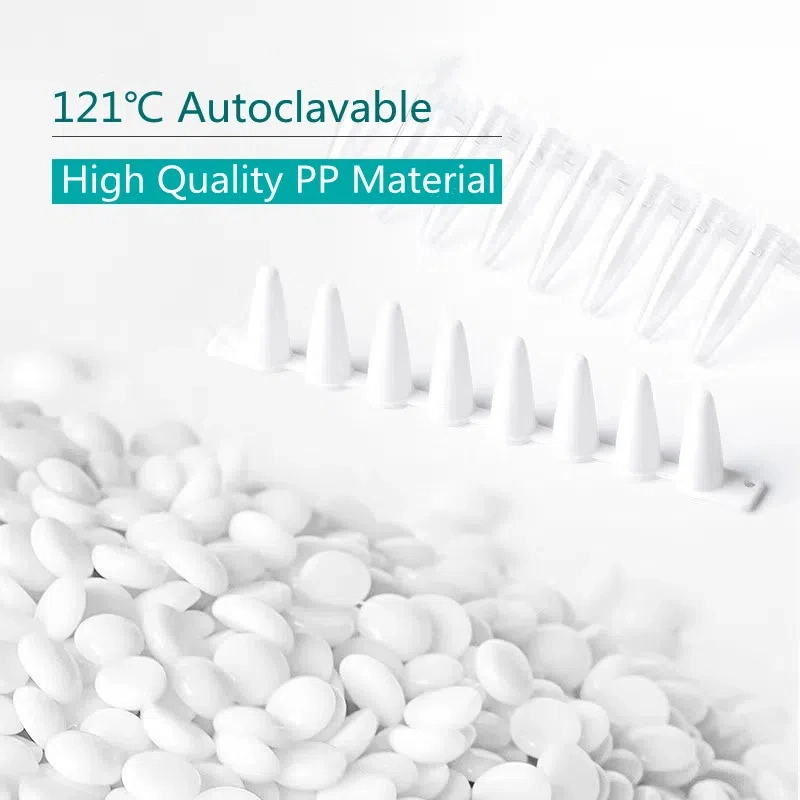 Manufacturer Supply Real Time PCR Tube 0.1ml 0.2ml 8 Strip PCR Tubes