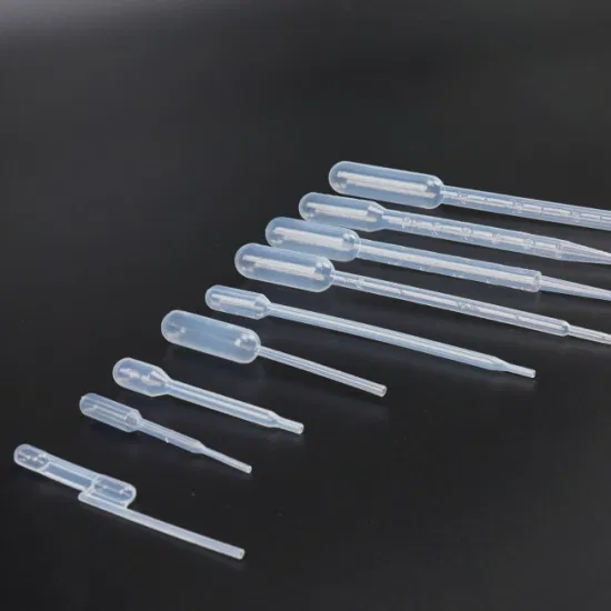 Pipette sierologiche in plastica per trasferimenti accurati (1 ml / 1,5 ml / 3,5 ml/5 ml)