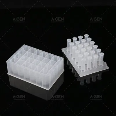 Plastica Polipropilene PP senza PCR, 24 manicotti magnetici/pettine con punta per l'estrazione dell'acido nucleico (Kingfisher Flex)