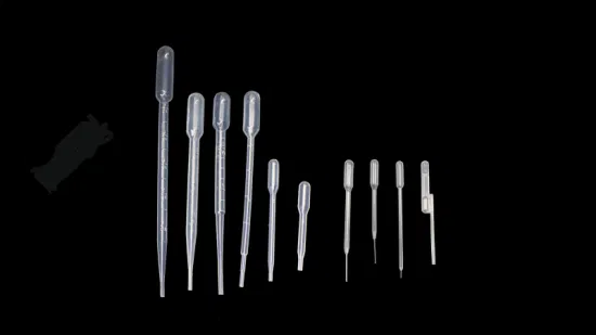 Pipetta Pasteur monouso sterile da 1 ml 2 ml 3 ml 5 ml 10 ml Contagocce in plastica Micro pipette di trasferimento da 3 ml